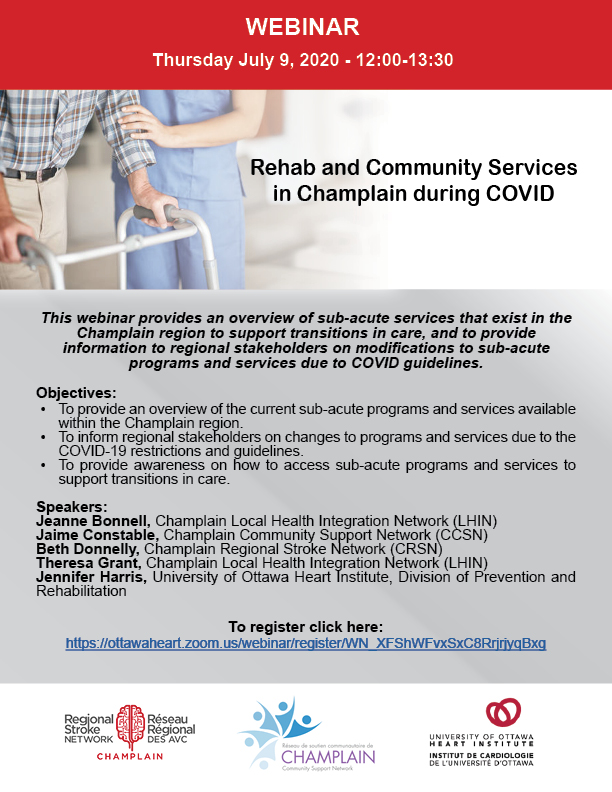Sub acute webinar Save the Date